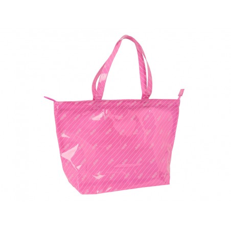 Bolsa shopping safta barbie logomania rosa 350x540x170 mm
