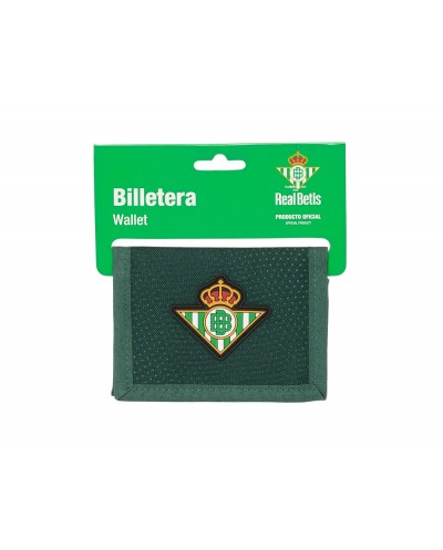 Billetera safta resistente al agua real betis balompie 95x125x10 mm