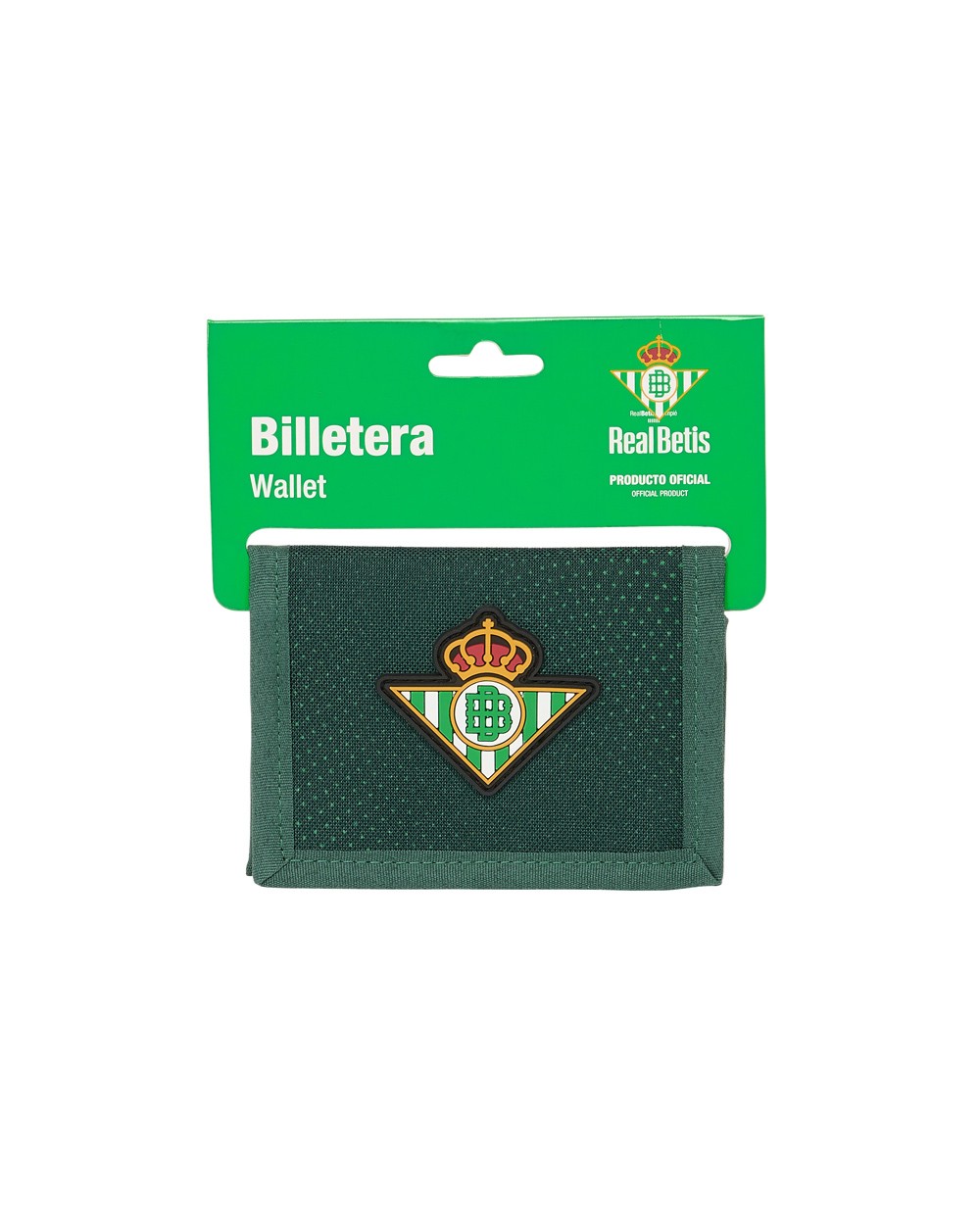 Billetera safta resistente al agua real betis balompie 95x125x10 mm