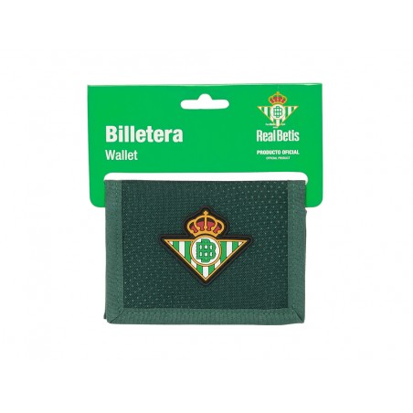 Billetera safta resistente al agua real betis balompie 95x125x10 mm