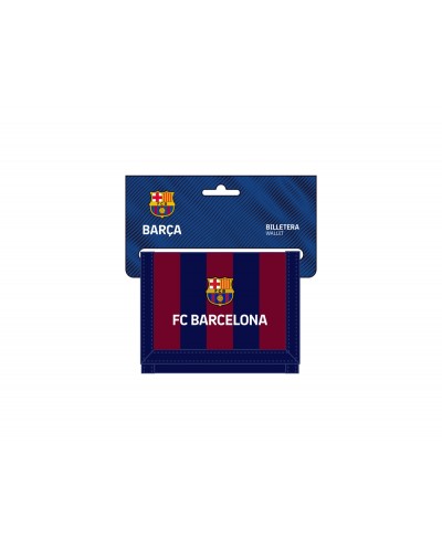 Billetera safta fc barcelona 95x125x10 mm