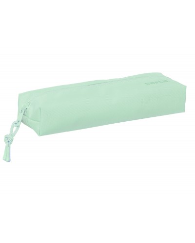 Bolso escolar portatodo safta rectangular con goma elastica 22 cm verde claro