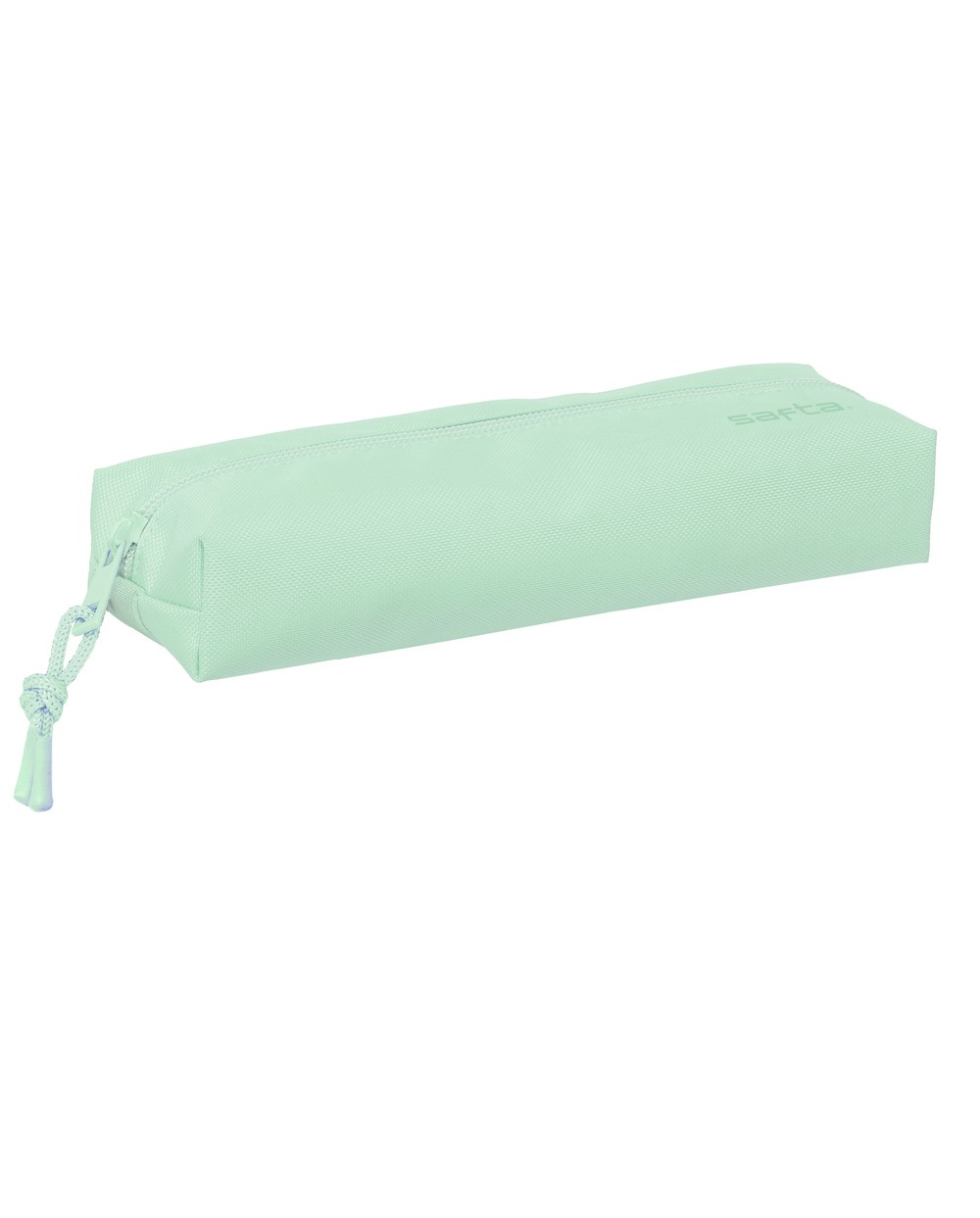 Bolso escolar portatodo safta rectangular con goma elastica 22 cm verde claro