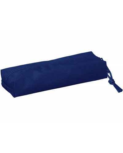 Bolso escolar portatodo safta rectangular con goma elastica 22 cm azul oscuro