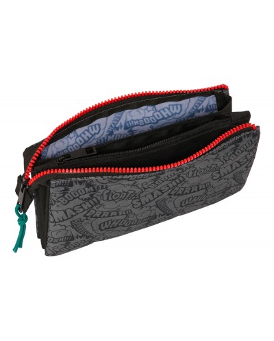 Bolso escolar portatodo safta triple my hero academia 30x220x120 mm