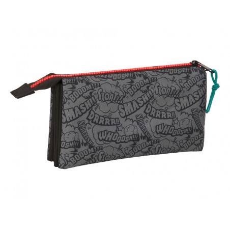 Bolso escolar portatodo safta triple my hero academia 30x220x120 mm