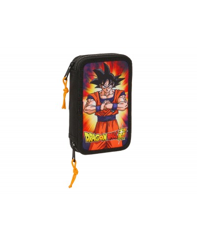 Plumier escolar safta doble cremallera 28 piezas dragon ball 40x125x195 mm