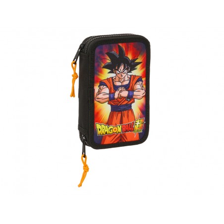 Plumier escolar safta doble cremallera 28 piezas dragon ball 40x125x195 mm