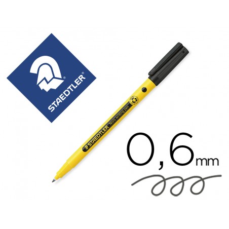 Rotulador staedtler noris writing pen 307 tinta base de agua punta fina trazo 06 mm negro