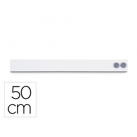 Barra magnetica maul standard longitud 50 cm color blanco con dos imanes incluidos