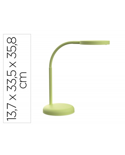 Lampara de escritorio maul led joy color verde lima 137x335x358 mm