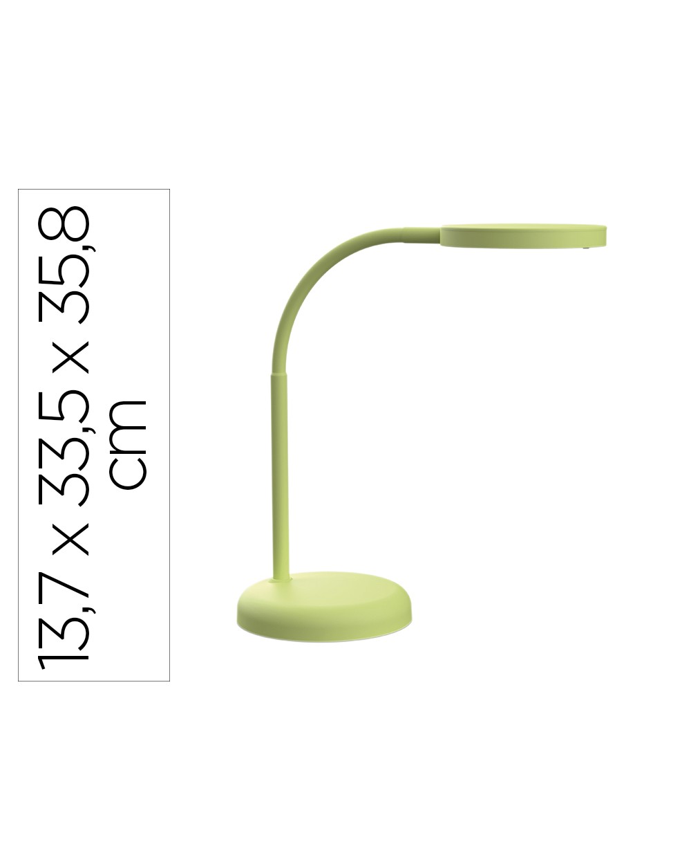 Lampara de escritorio maul led joy color verde lima 137x335x358 mm