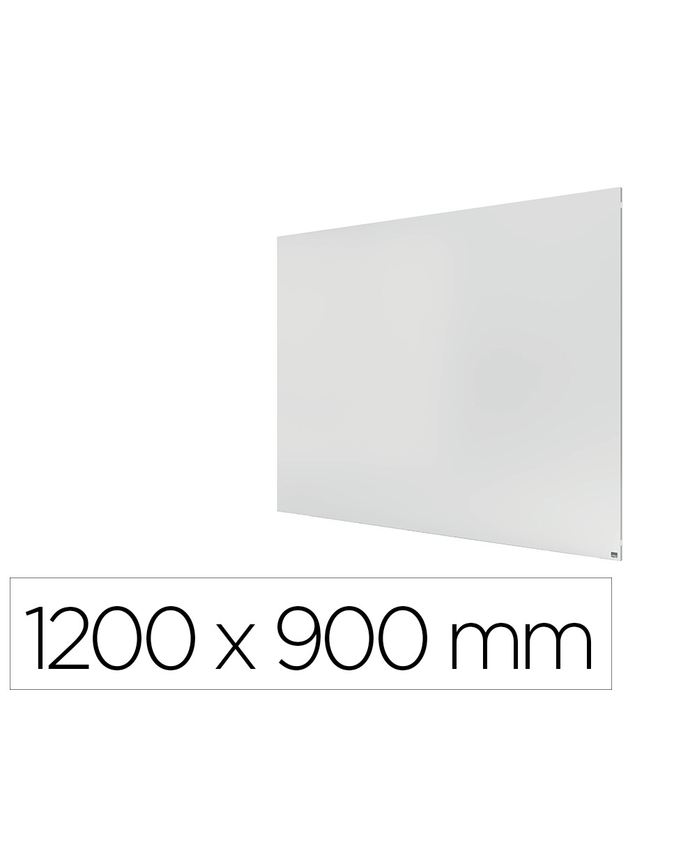 Pizarra blanca nobo infinity sin marco acero lacado magnetico 1200x900 mm