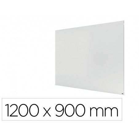 Pizarra blanca nobo infinity sin marco acero lacado magnetico 1200x900 mm