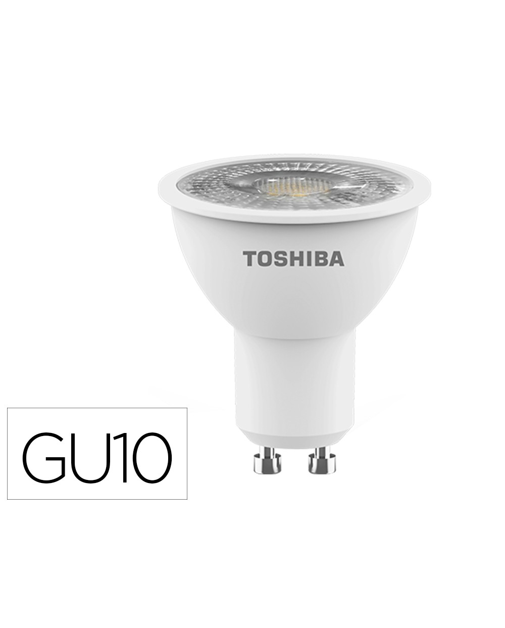 Bombilla led toshiba gu10 55w 3000k luz calida