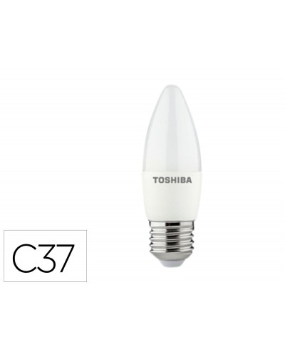 Bombilla led toshiba c37 e27 5w 3000k luz fria