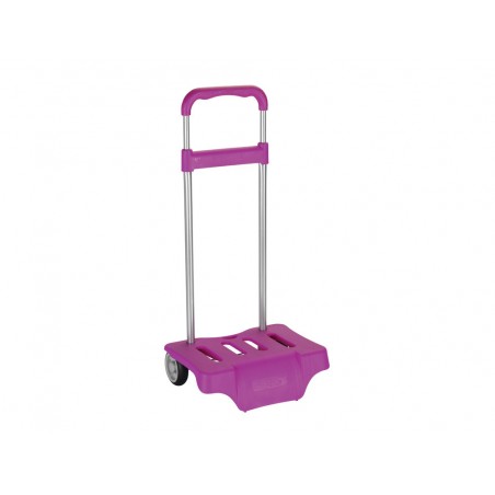 Carro portamochilas fucsia 300x230x850 mm