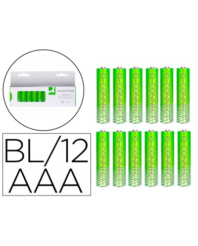 Pila q connect alcalina aaa blister con 12 unidades