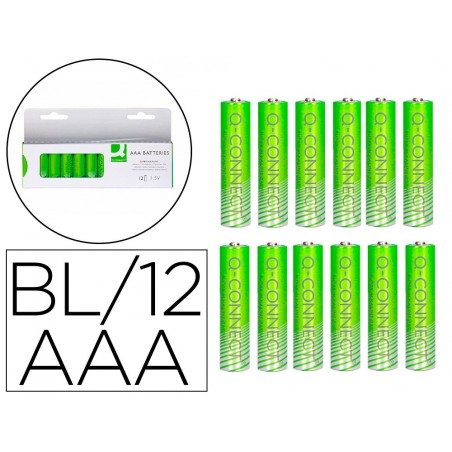 Pila q connect alcalina aaa blister con 12 unidades