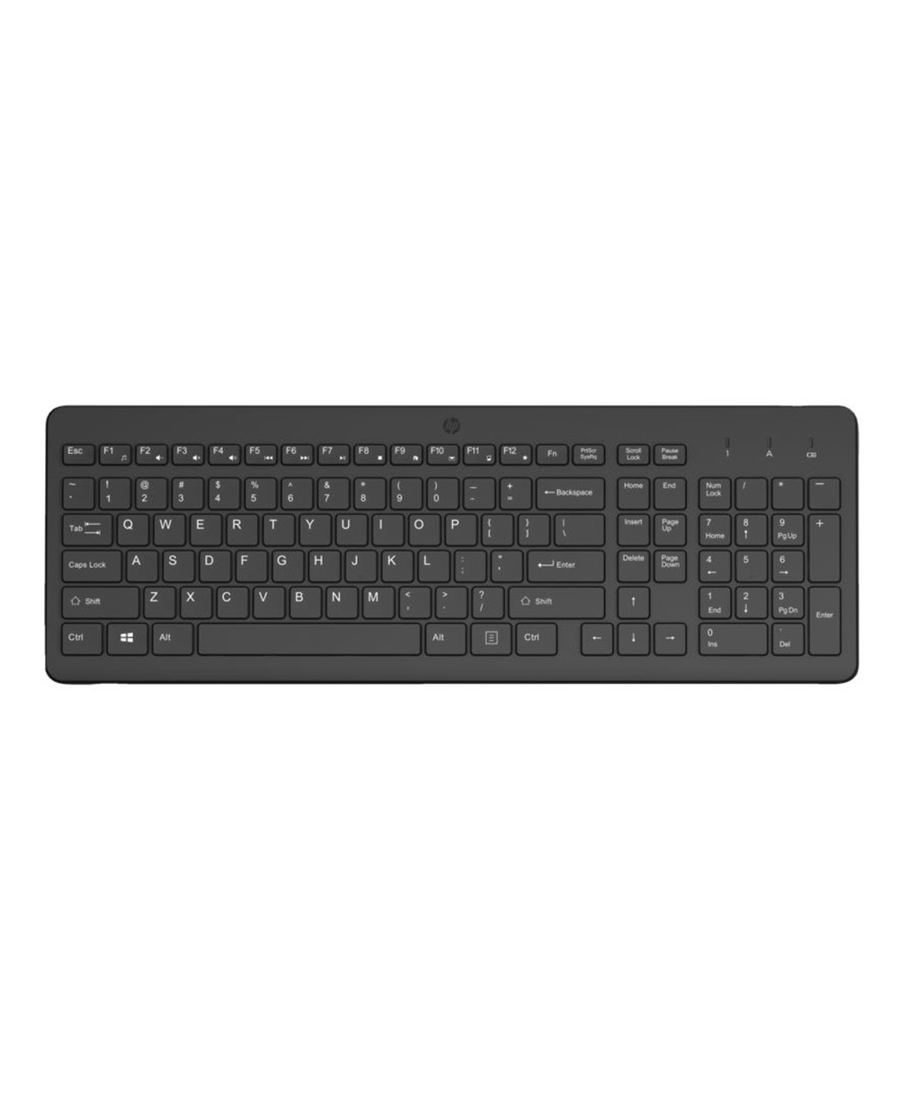 Teclado hp 225 inalambrico qwerty color negro