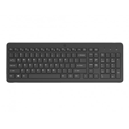 Teclado hp 225 inalambrico qwerty color negro