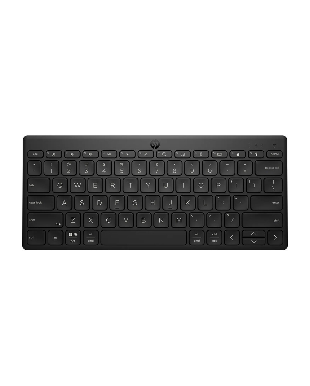 Teclado hp 355 multidispositivo bluetooth inalambrico color negro