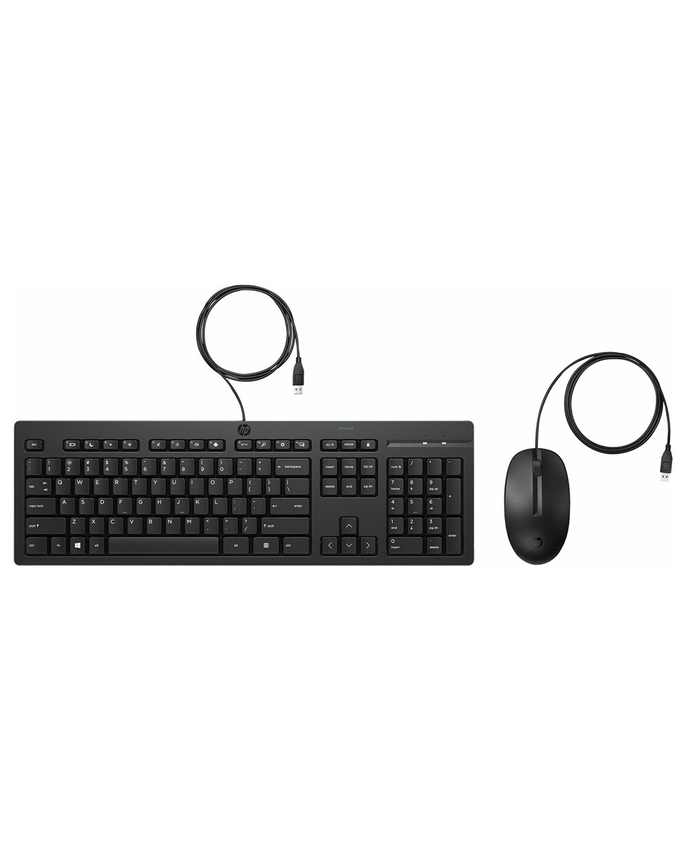 Set teclado raton hp combo 225 usb a longitud cable 180 cm color negro