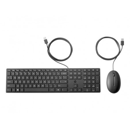 Set teclado raton hp combo 320mk usb a longitud 18 m color negro