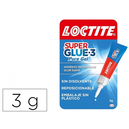 Pegamento loctite 3 gr adhesivo instantaneo gel reposicionable