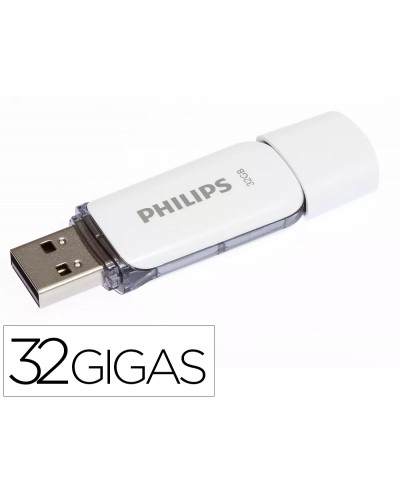 Memoria usb philips flash usb 20 32gb snow grey