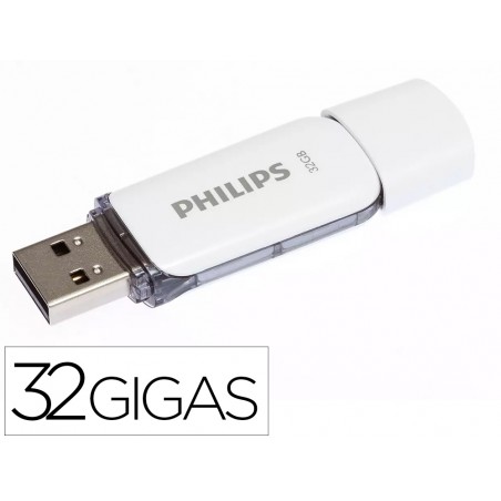 Memoria usb philips flash usb 20 32gb snow grey