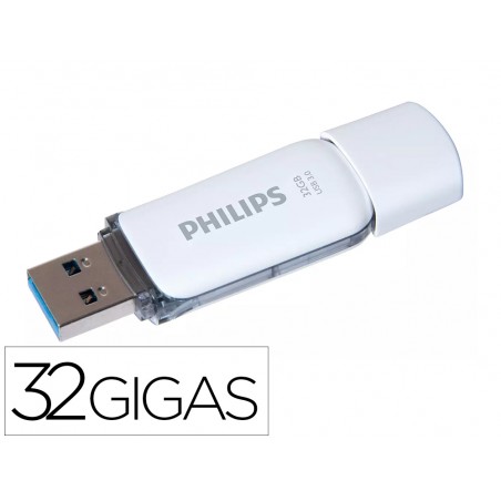 Memoria usb philips flash usb 30 32gb snow grey