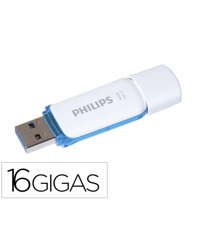 Memoria usb philips flash usb 30 16gb snow blue