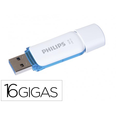 Memoria usb philips flash usb 30 16gb snow blue