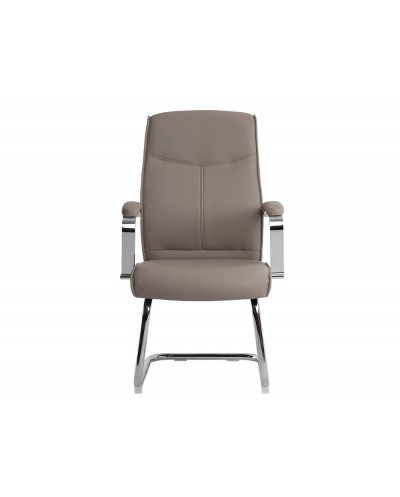 Silla q connect escritorio mod ena simil piel base metalica alt max 1050 anc 630 prof 650 color gris