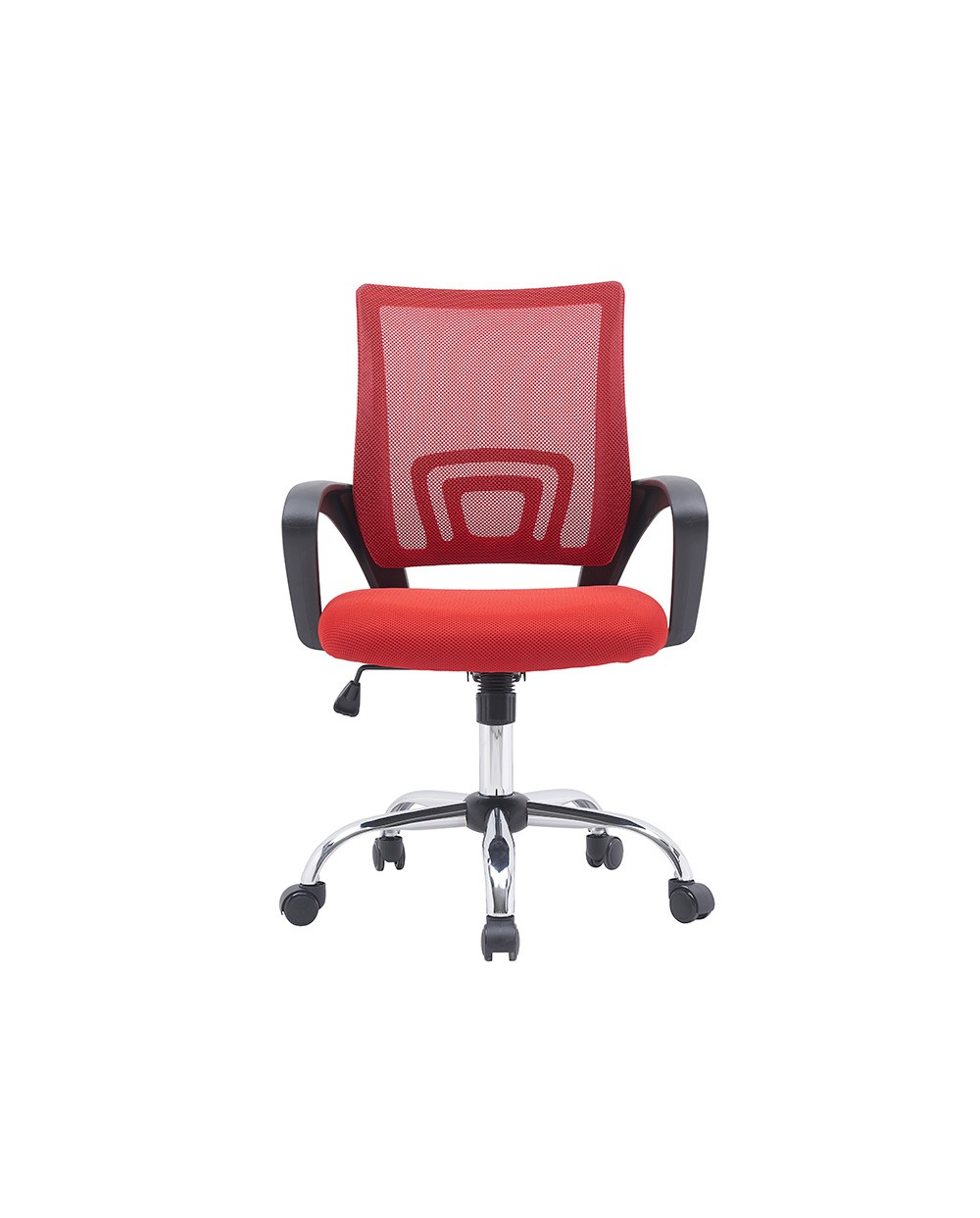 Silla q connect oficina siena malla base metalica alt max 1000 anc 560 prof 570 ruedas premium color negro rojo