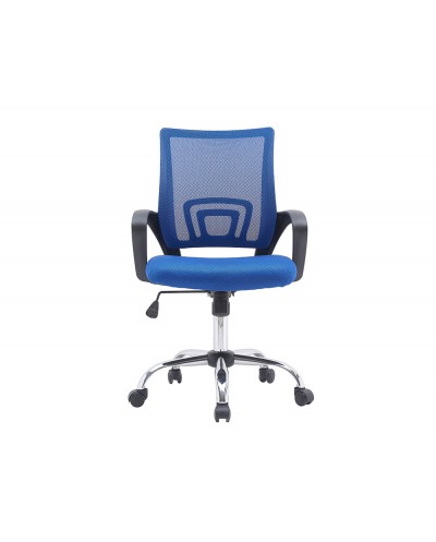 Silla q connect oficina siena malla base metalica alt max 1000 anc 560 prof 570 ruedas premium color negro azul