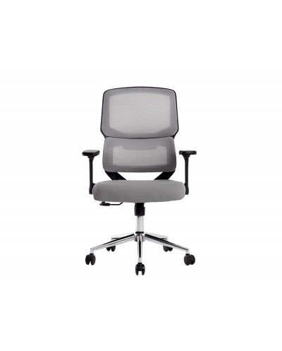 Silla q connect oficina lucca malla base metalica alt max 1090 anc 700 prof 650 ruedas premium color negro gris