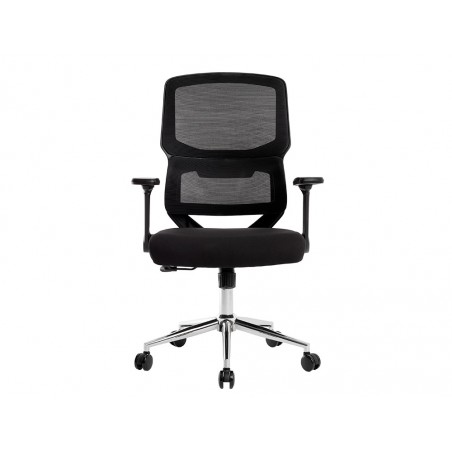 Silla q connect oficina lucca malla base metalica alt max 1090 anc 700 prof 650 ruedas premium color negro