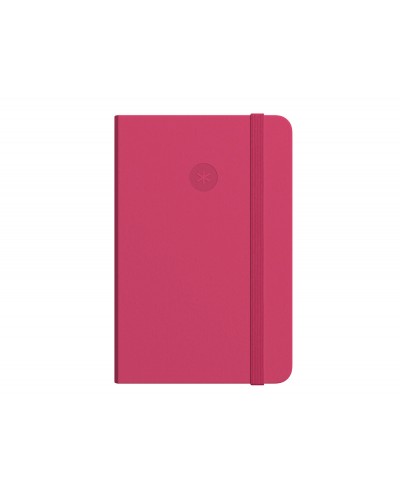 Cuaderno con gomilla antartik notes tapa blanda a5 hojas rayas burdeos 80 hojas 80 gr fsc