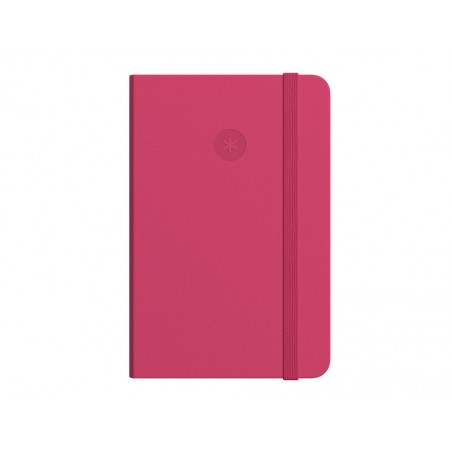 Cuaderno con gomilla antartik notes tapa blanda a5 hojas rayas burdeos 80 hojas 80 gr fsc