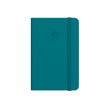 Cuaderno con gomilla antartik notes tapa blanda a5 hojas rayas verde aguamarina 80 hojas 80 gr fsc