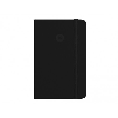 Cuaderno con gomilla antartik notes tapa blanda a5 hojas cuadricula negro 80 hojas 80 gr fsc