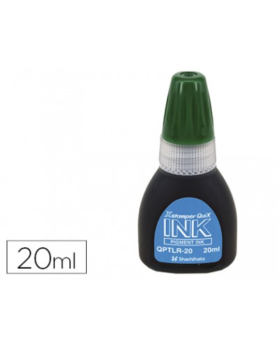 Tinta x stamper quix para sellos verde bote de 20 ml