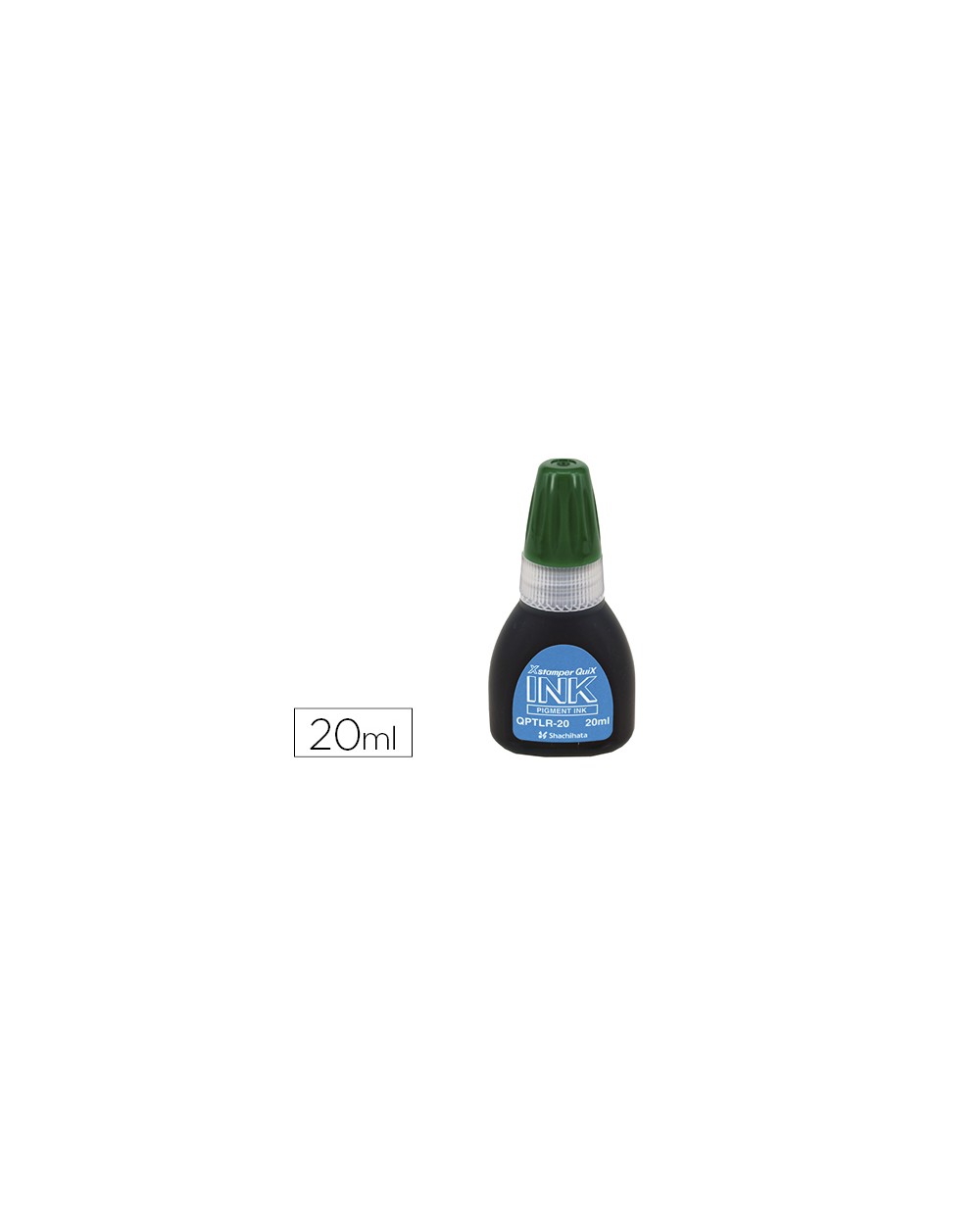 Tinta x stamper quix para sellos verde bote de 20 ml