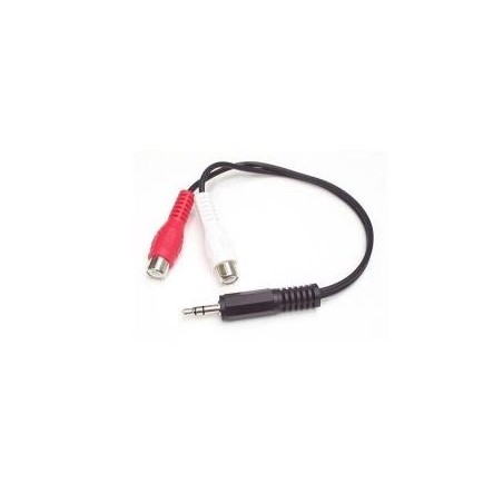 Cables audio video startech convertidor audio 15cm minijack 3 5