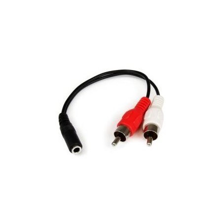 Cables audio video startech cable 15cm minijack h a rca m