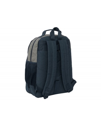Mochila safta doble con cantoneras adaptable a carro kappa dark navy 150x320x420 mm