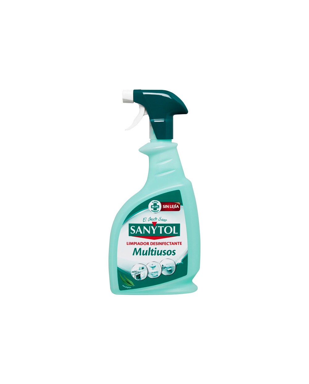 Limpiador desinfectante sanytol multiusos aroma eucalipto bote de 750 ml