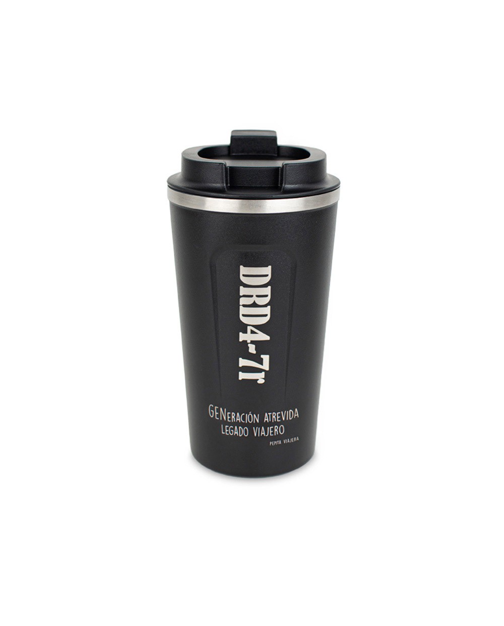 Vaso termico doble capa drd4 7r pepita viajera base silicona 510 ml